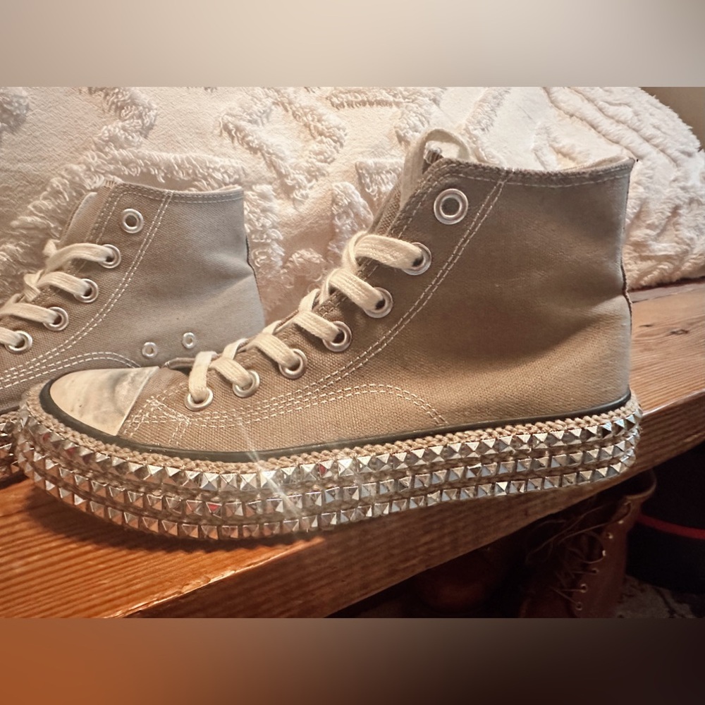 Free people dupe studded sneaker